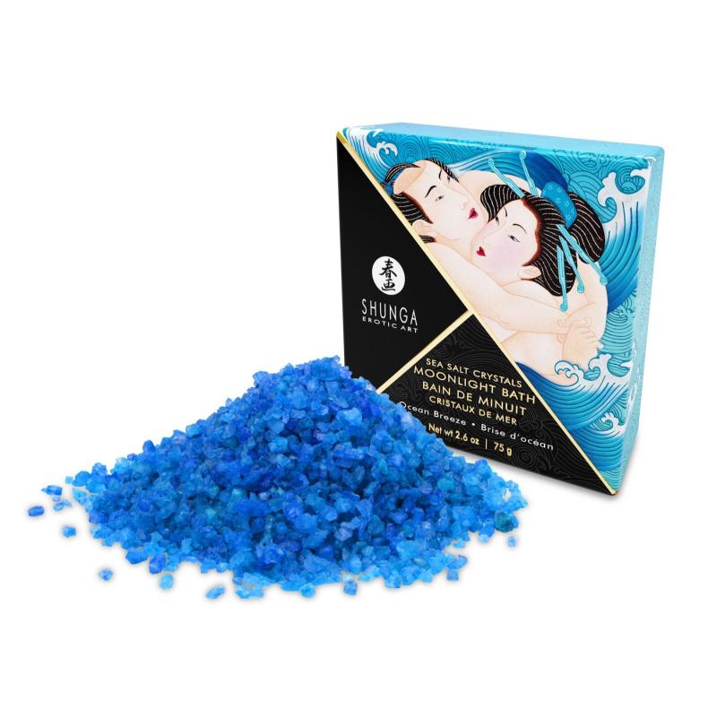 SO2540 Соль для ванны Shunga Moonlight Bath – Ocean Breeze (75 гр), соль Мертвого моря, аромамасла
