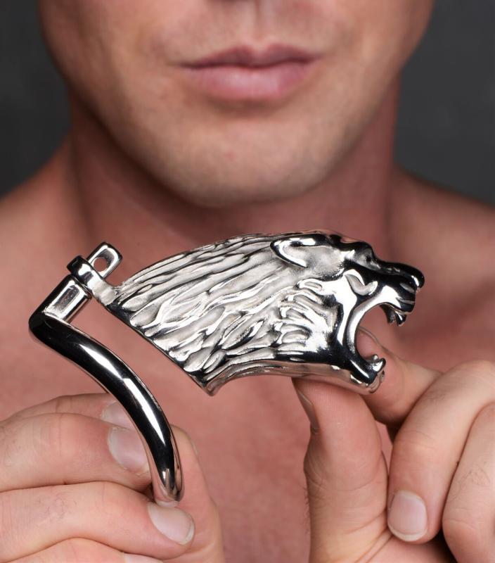 SO8795 Клетка для члена Master Series Tiger King Cock Cage With Lock