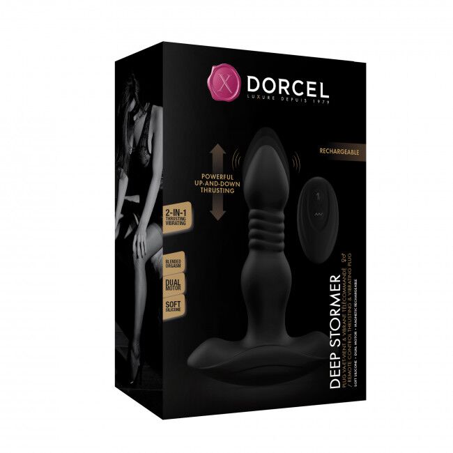 SO5073 Анальная пробка с вибрацией и пульсацией Dorcel DEEP STORMER