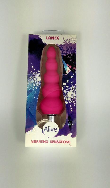 AL20431 Анальный вибростимулятор Alive Lance, силикон, макс. диаметр 2,9см (предпоследний шарик)