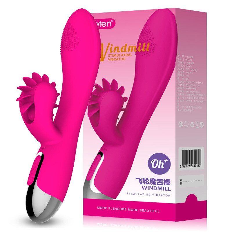 SO3928 Куни-кролик Leten WINDMILL с подогревом и вибрацией