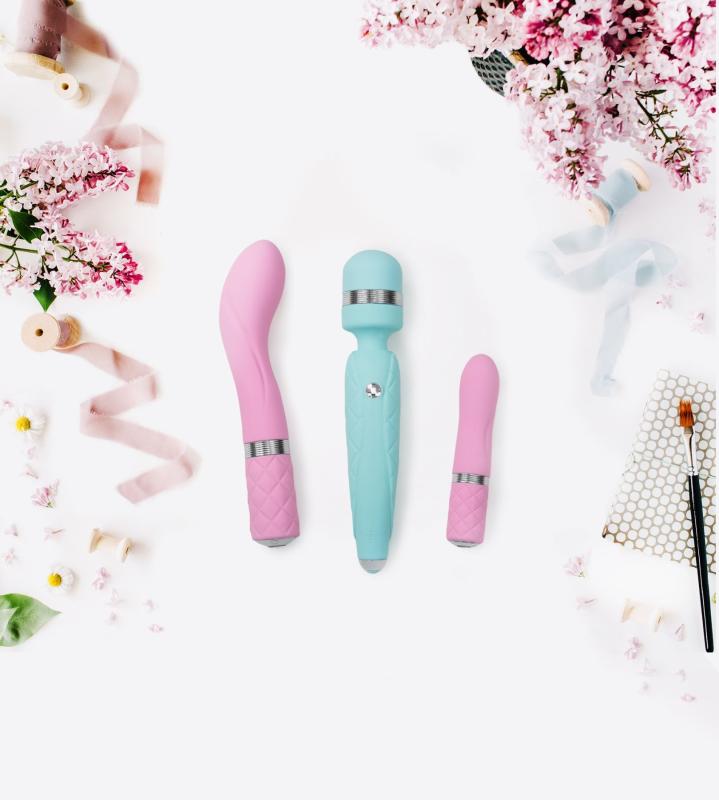 SO2724 Роскошный вибратор Pillow Talk - Sassy Teal с кристаллом Сваровски для точки G, подарочная упаковка