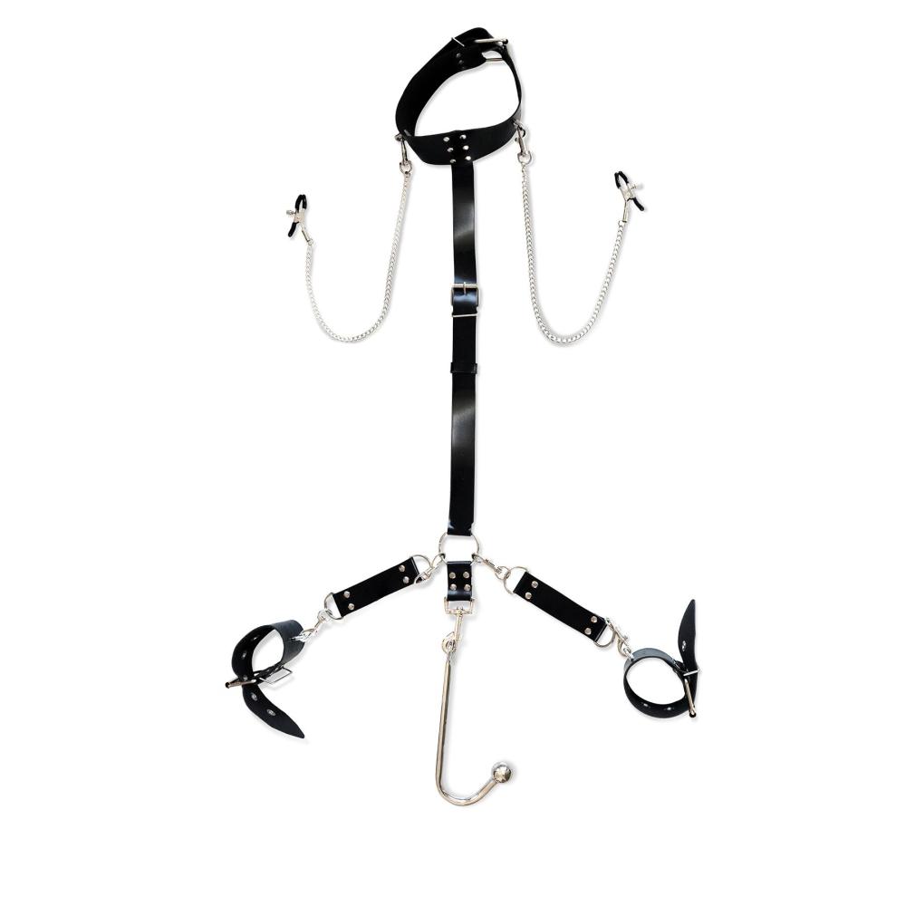 SO8239 Бондажный набор с металлическим анальным крюком №1 Art of Sex Beatrice Bondage set with anal hook №1