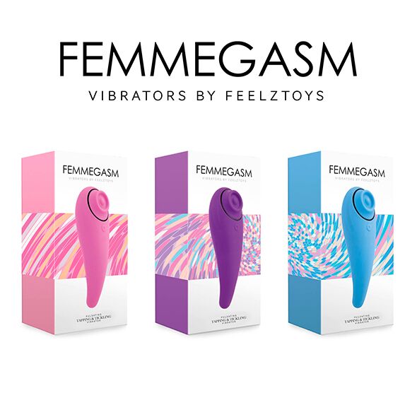 SO4579 Пульсатор для клитора плюс вибратор FeelzToys - FemmeGasm Tapping & Tickling Vibrator Pink