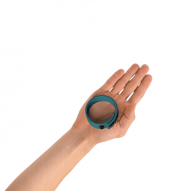 SO5088 Регулируемое эрекционное кольцо на кнопках Love To Love HERO RING - TEAL ME