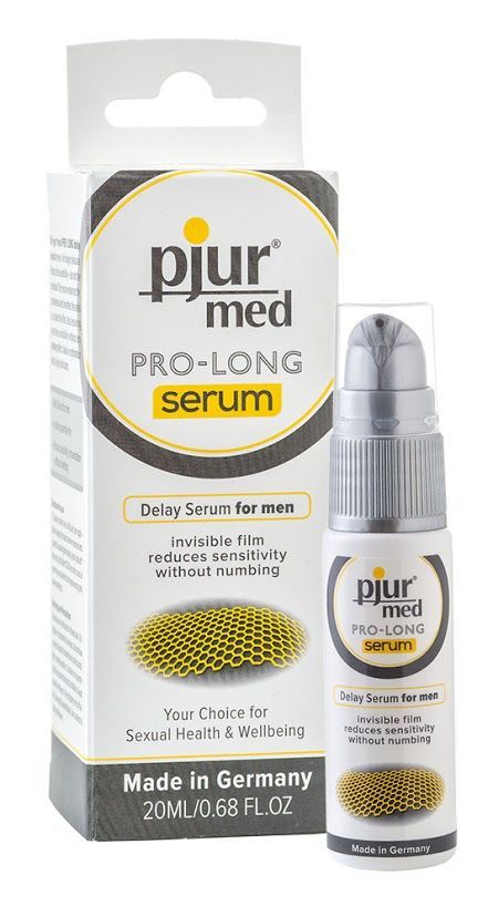 PJ12740 Пролонгувальний гель pjur MED Prolong Serum 20 мл, створює невидиму плівку, що знижує чутливість