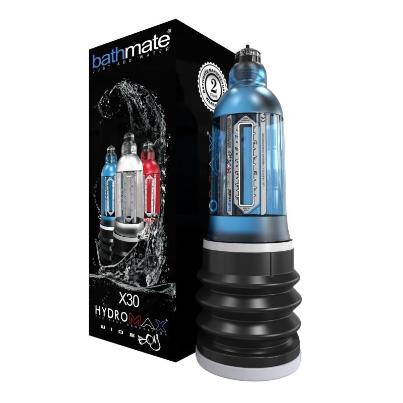 SO1959 Гидропомпа Bathmate Hydromax 7 WideBoy Blue (X30) для члена длиной от 12,5 до 18см, диаметр до 5,5см