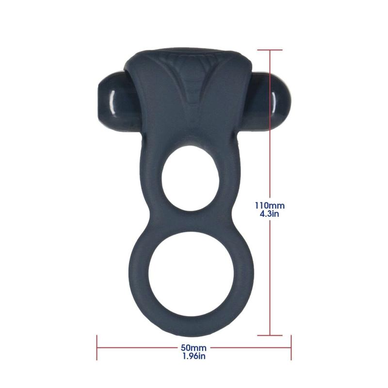 SO5575 Двойное эрекционное кольцо с вибрацией Lux Active -Triad - Vibrating Dual Cock Ring, пульт ДУ