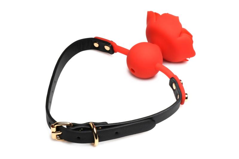 SO8801 Кляп Master Series Blossom Silicone Rose Gag - Red