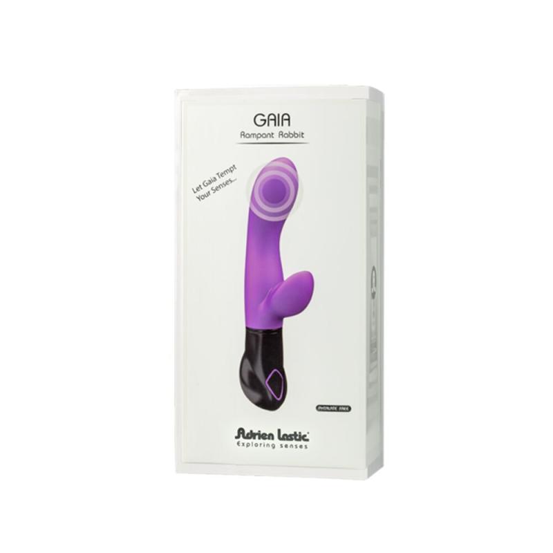 AD11073 Вибратор-кролик Adrien Lastic Gaia, на батарейках, 8 режимов работы