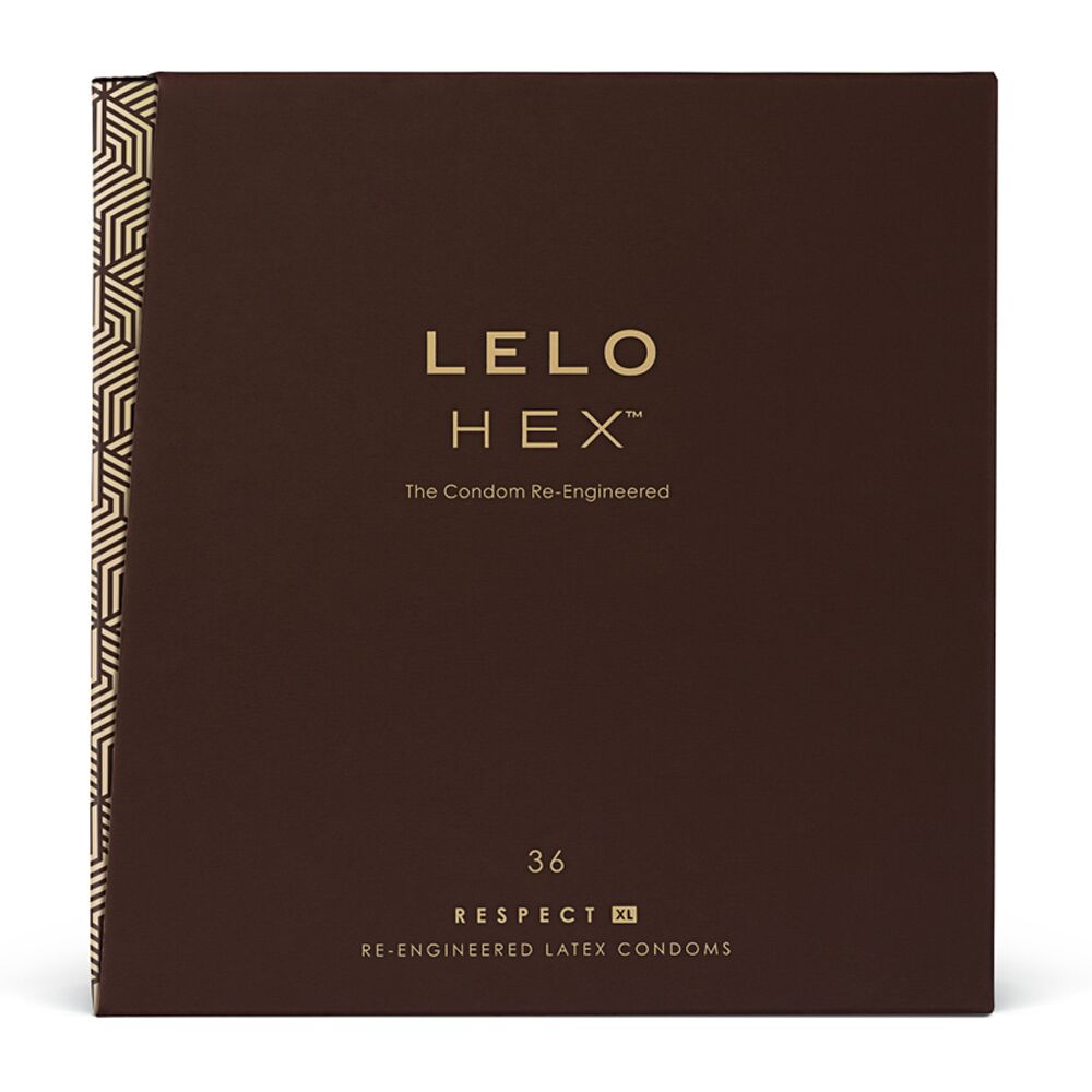 SO8133 Презервативы LELO HEX Condoms Respect XL 36 Pack, тонкие и суперпрочные, увеличенный размер