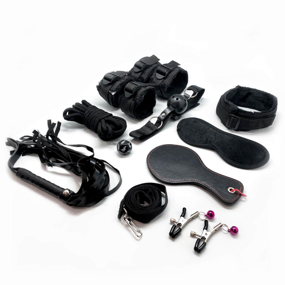 SO6324 Набор для BDSM Alive FURY Black BDSM Kit, 10 предметов