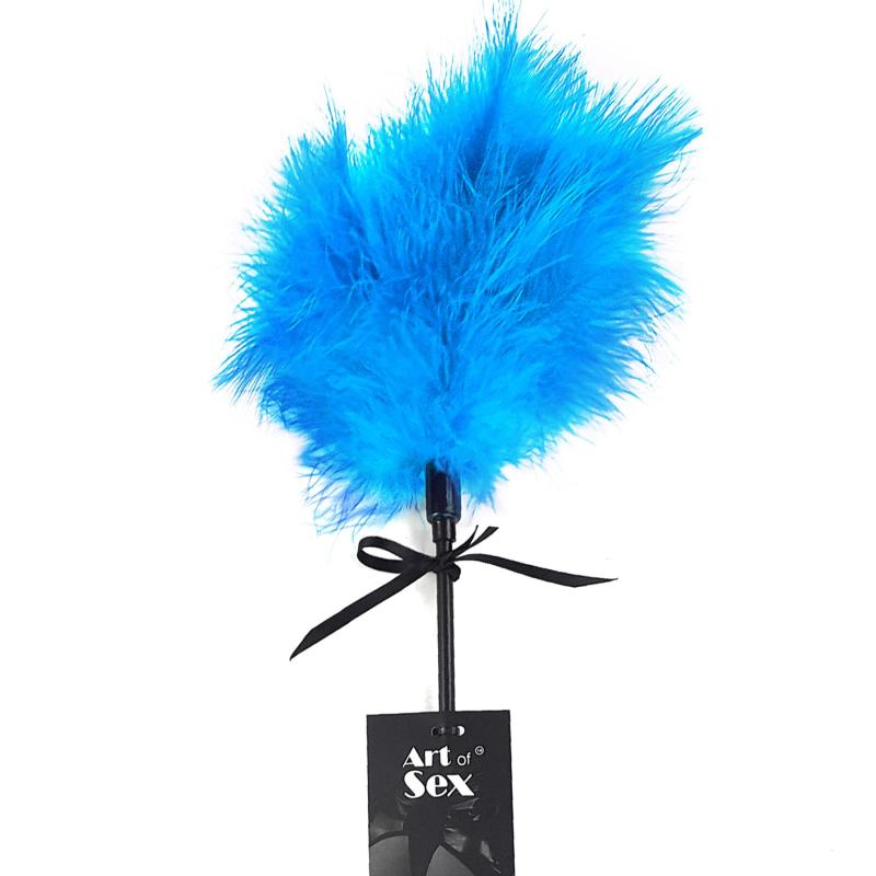 SO6970 Щекоталка со шлепалкой Пика Art of Sex - Puff Peak, цвет Голубой