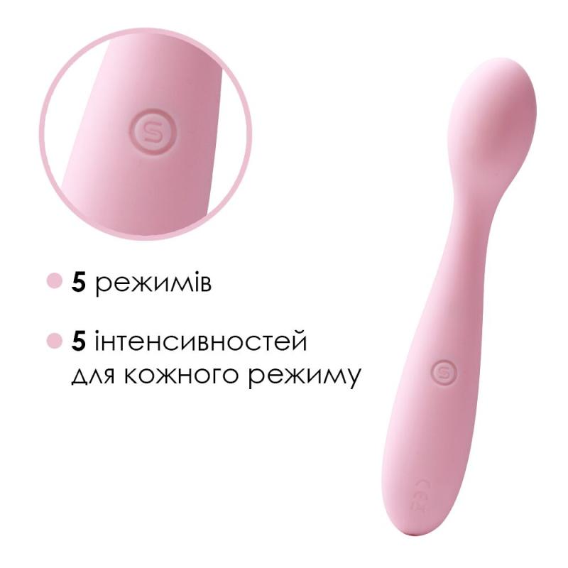 SO4832 Стимулятор клитора и точки G  Svakom Keri Pale Pink