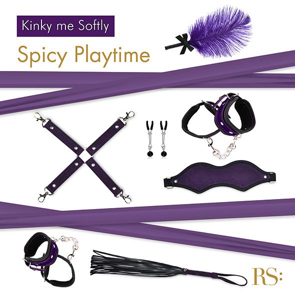 SO3865 Подарочный набор для BDSM RIANNE S - Kinky Me Softly Purple: 8 предметов для удовольствия