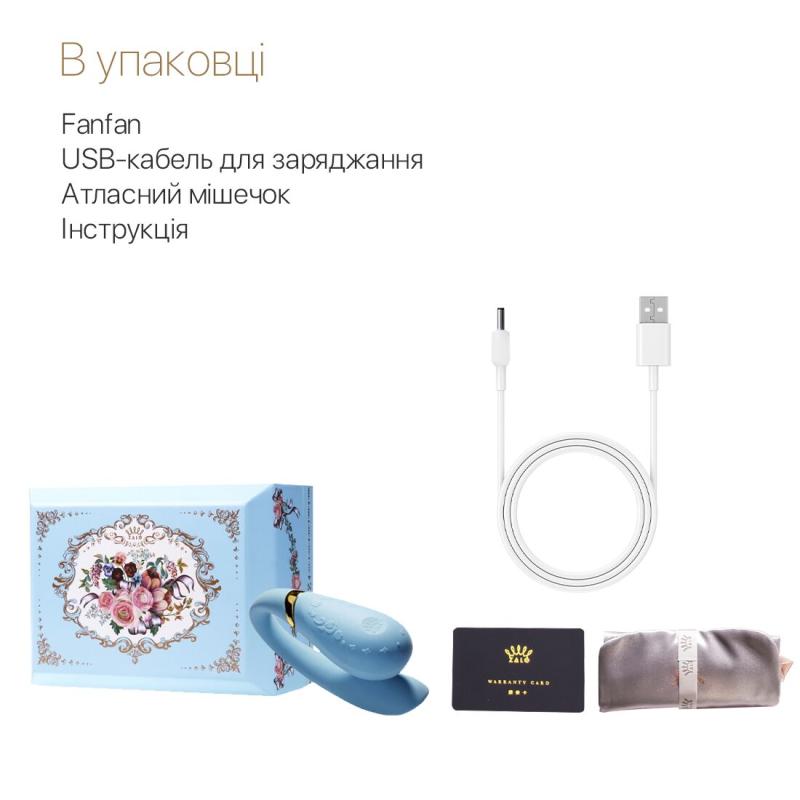 SO6668 Смартвибратор для пар Zalo — Fanfan Royal Blue