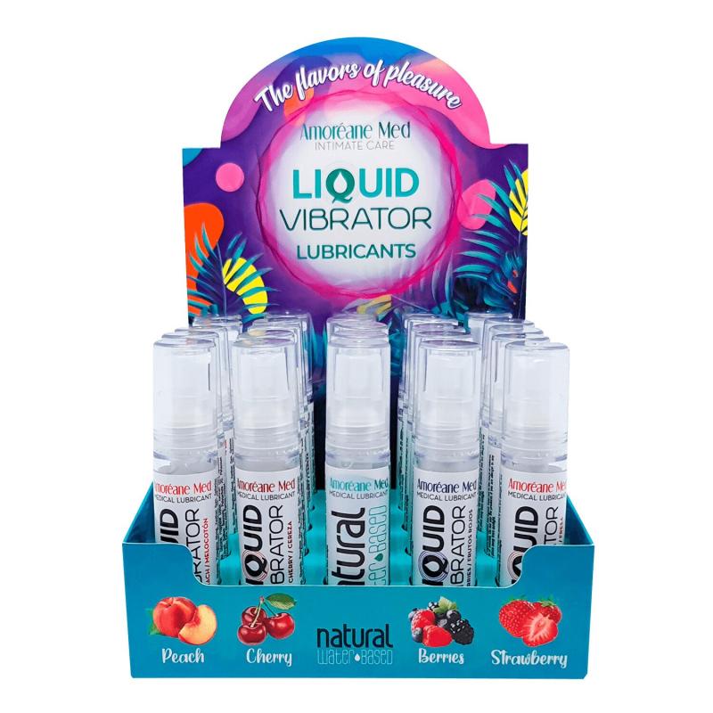 SO6538 Набор Amoreane Med 5 видов лубрикантов (5 шт каждого по 10 мл) + стенд
