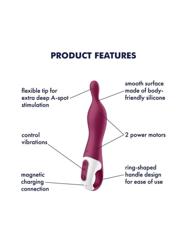 SO6122 Вибратор для точки А Satisfyer A-Mazing 1 Berry