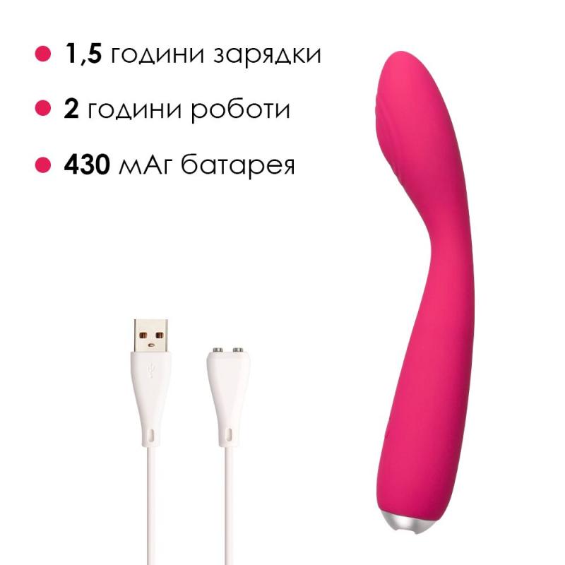 SO4854 Вібратор для клітора та точки G Svakom Iris Plum Red