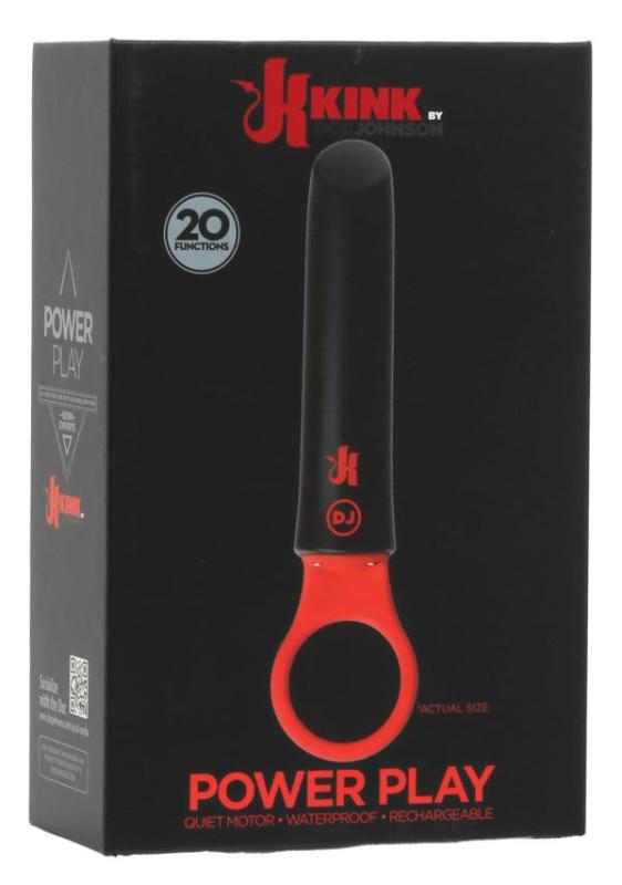 SO4012 Вибратор Doc Johnson Kink - Power Play with Silicone Grip Ring