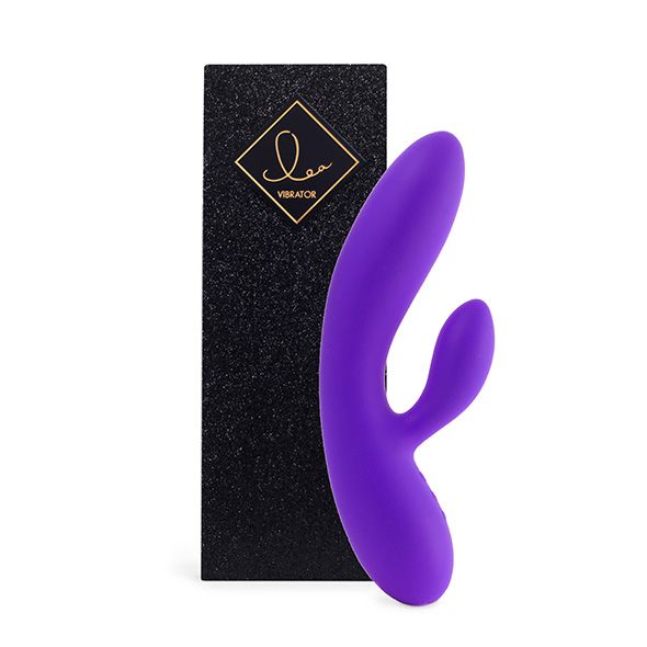 SO4431 Гибкий вибратор кролик с двумя моторами FeelzToys Lea Rabbit Vibrator Medium Purple