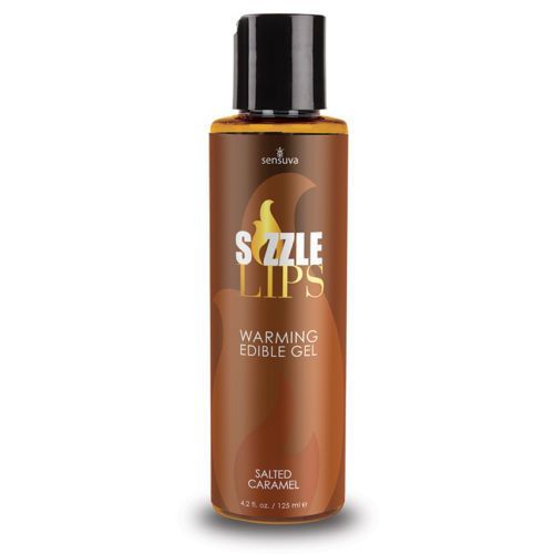 SO3211 Согревающий массажный гель Sensuva Sizzle Lips Salted Caramel (125 мл), без сахара, съедобный