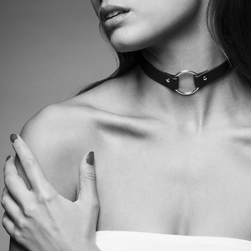 SO5913 Чокер из экокожи Bijoux Indiscrets Maze – Single Choker Black