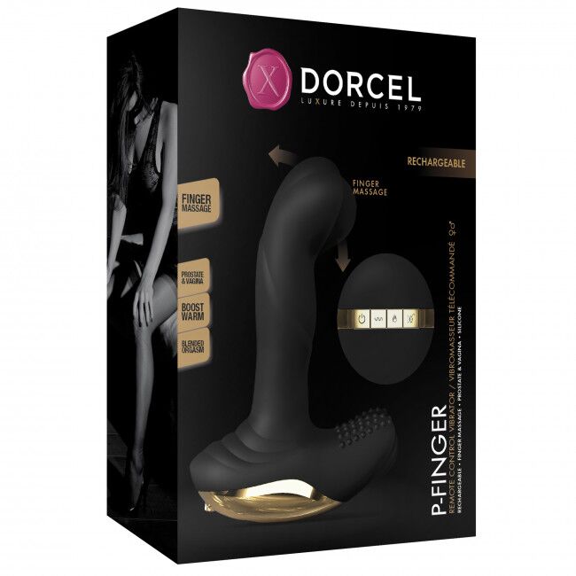 SO4868 Вибромассажер с “массажем пальцем” для простаты и вагины Dorcel P-Finger