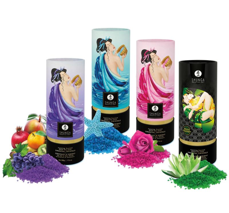SO5964 Соль для ванны Shunga Oriental Crystals Bath Salts ORGANIC - Lotus Flower (500 г) соль Мертвого моря