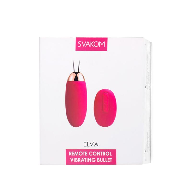 SO4835 Виброяйцо с пультом управления Svakom Elva Plum Red