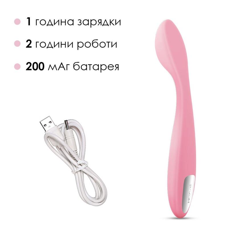 SO4832 Стимулятор клитора и точки G  Svakom Keri Pale Pink