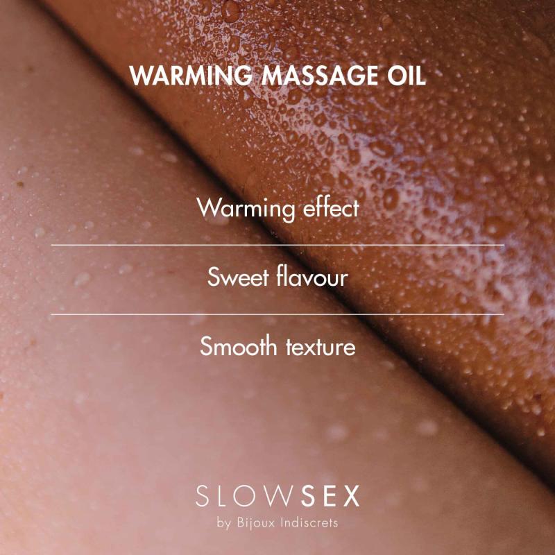 SO5906 Разогревающее съедобное массажное масло Bijoux Indiscrets Slow Sex Warming massage oil