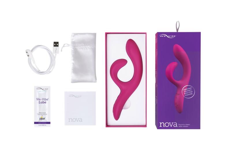 SO6930 Смарт вибратор-кролик We-Vibe Nova Fuchsia, эргономичный, регулируемый угол наклона ствола