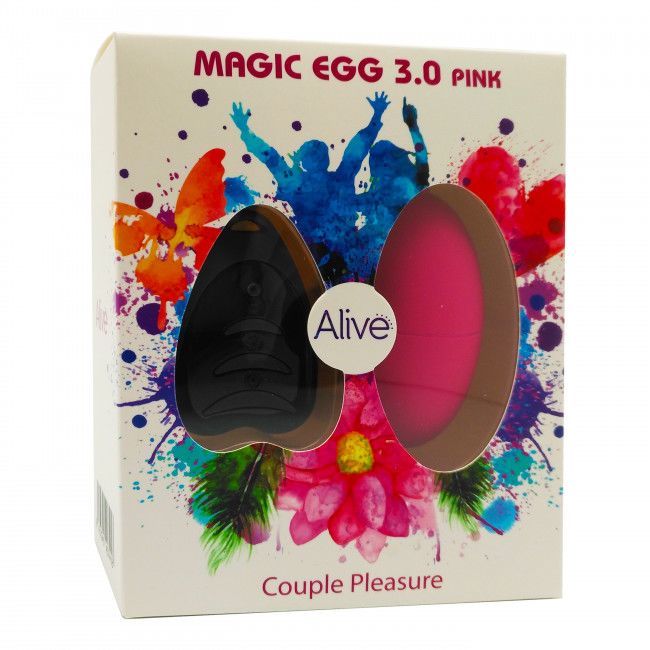 AL40741 Виброяйцо Alive Magic Egg 3.0 Pink с пультом ДУ, на батарейках