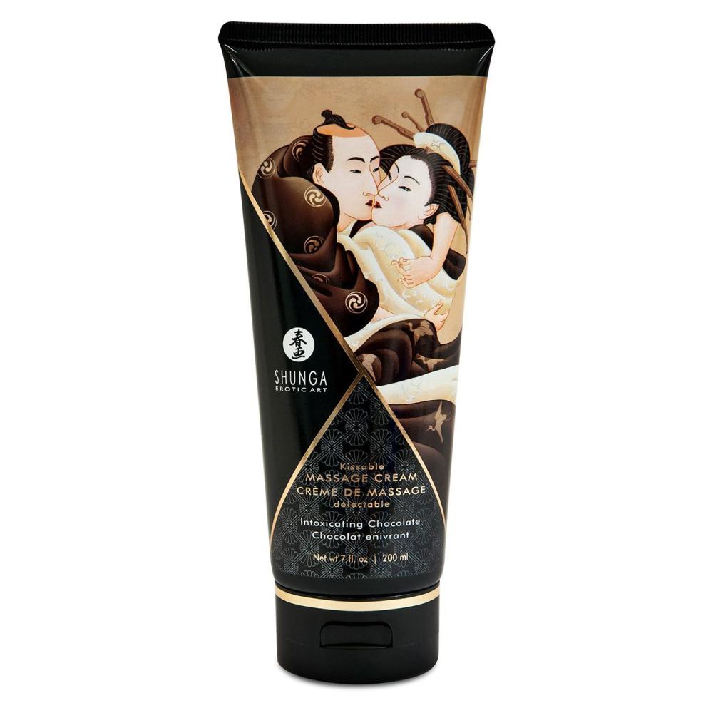SO2507 Съедобный массажный крем Shunga Kissable Massage Cream - Intoxicating Chocolate (200 мл)