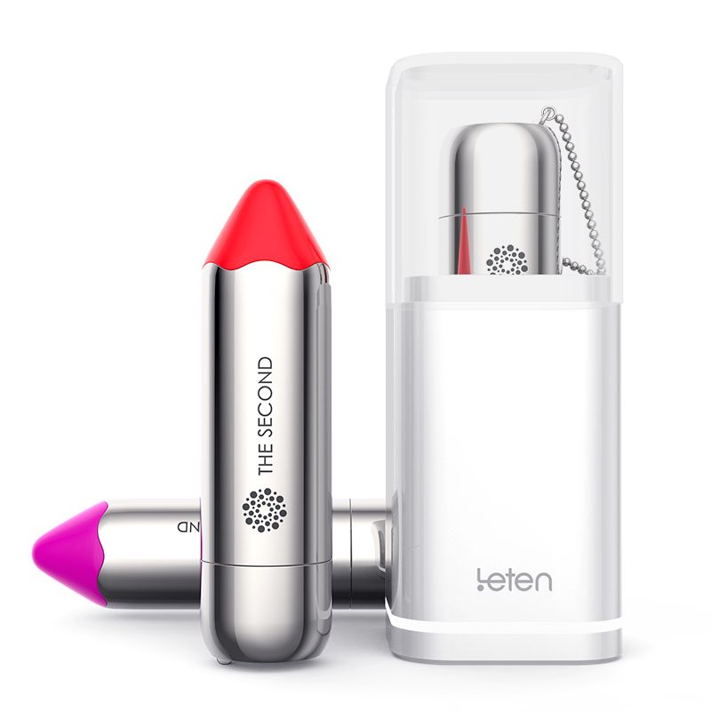 SO3923 Вибропуля Leten The Second tomato red с индукционной зарядкой, водонепроницаемая, очень мощная