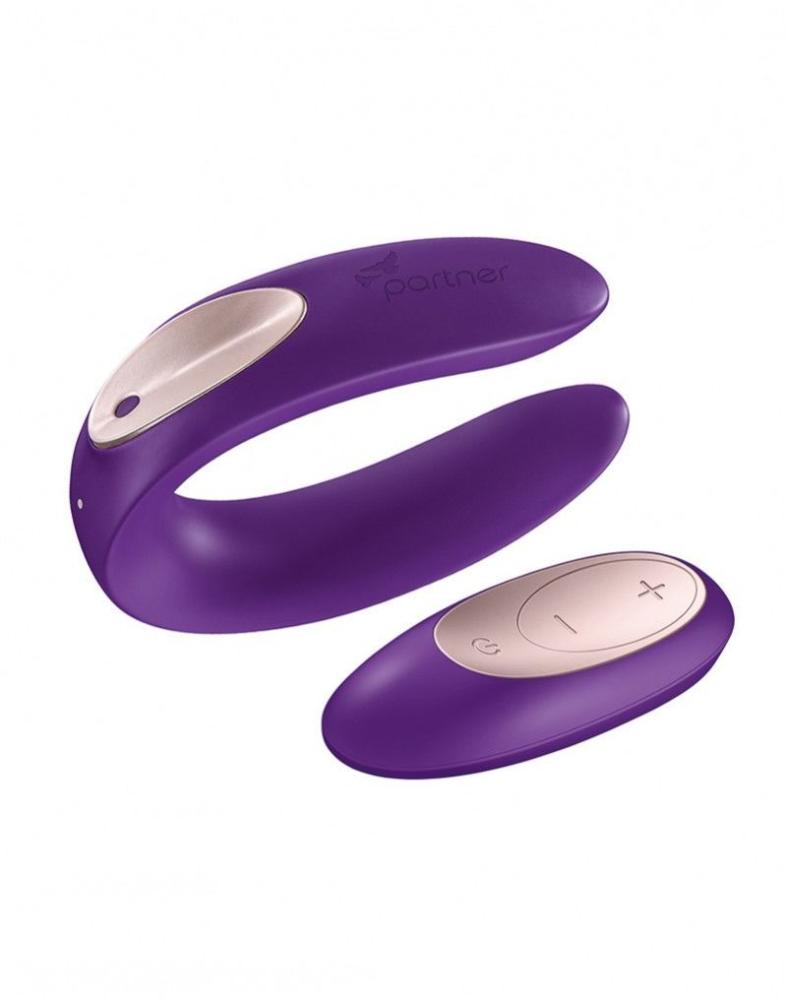 SO2021 Вибратор для пар Satisfyer Double Plus Remote с пультом ДУ и двумя моторчиками