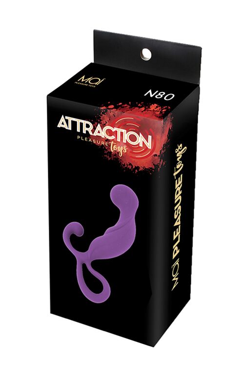 SO4640 Массажер простаты MAI Attraction Toys №80 Purple, длина 13.4см, диаметр 3.2см