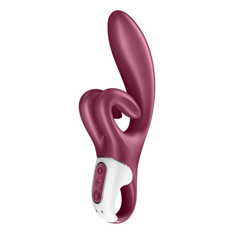 SO7776 Вибратор-кролик Satisfyer Touch Me Red, двойной отросток, 3 мощных мотора
