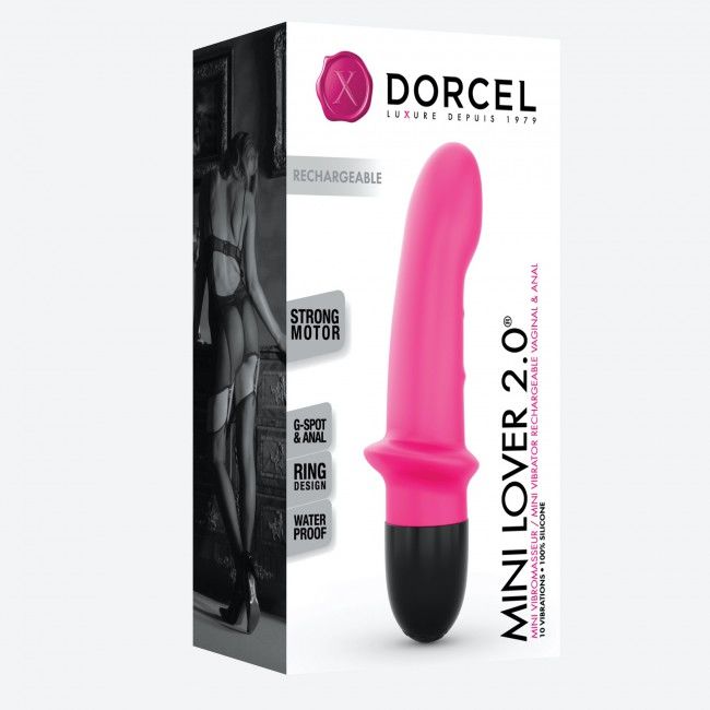 SO3821 Вибратор Dorcel Mini Lover Magenta 2.0 перезаряжаемый, для точки G и массажа простаты