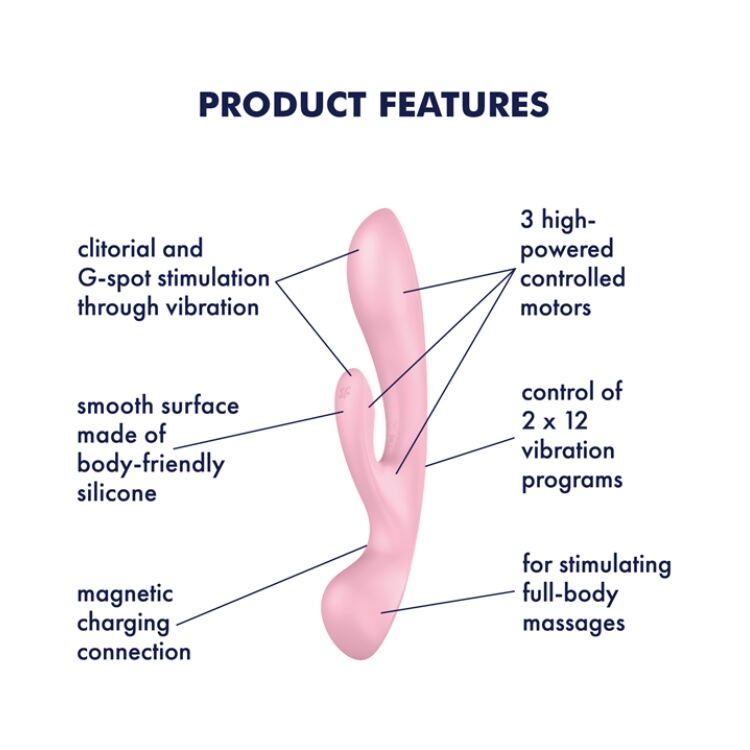 SO7780 Вибратор-кролик Satisfyer Triple Oh Pink