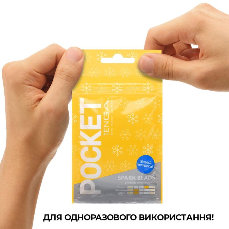 SO5599 Мастурбатор TENGA Pocket Spark Beads