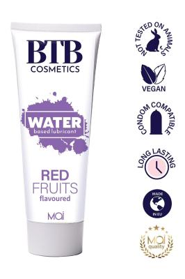 Смазка на водной основе BTB FLAVORED RED FRUITS с ароматом красных фруктов (100 мл)