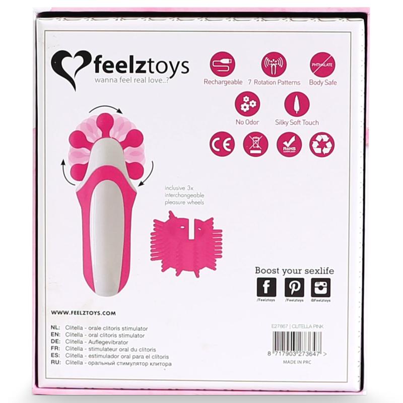 SO5068 Стимулятор с имитацией оральных ласк FeelzToys - Clitella Oral Clitoral Stimulator Pink