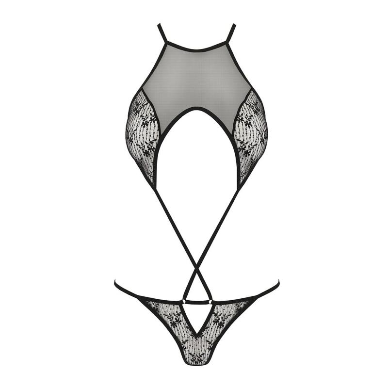 SO4132 Ажурное боди AZALIA BODY black S/M Passion