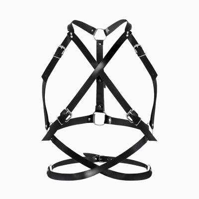 Женская портупея Art of Sex - Agnessa Leather harness, Черный XS-M