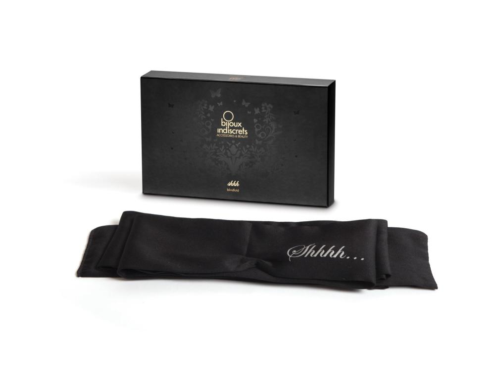 SO2319 Повязка-лента из сатина 2в1 Bijoux Indiscrets: Shhh (повязка на глаза и лента для связывания)