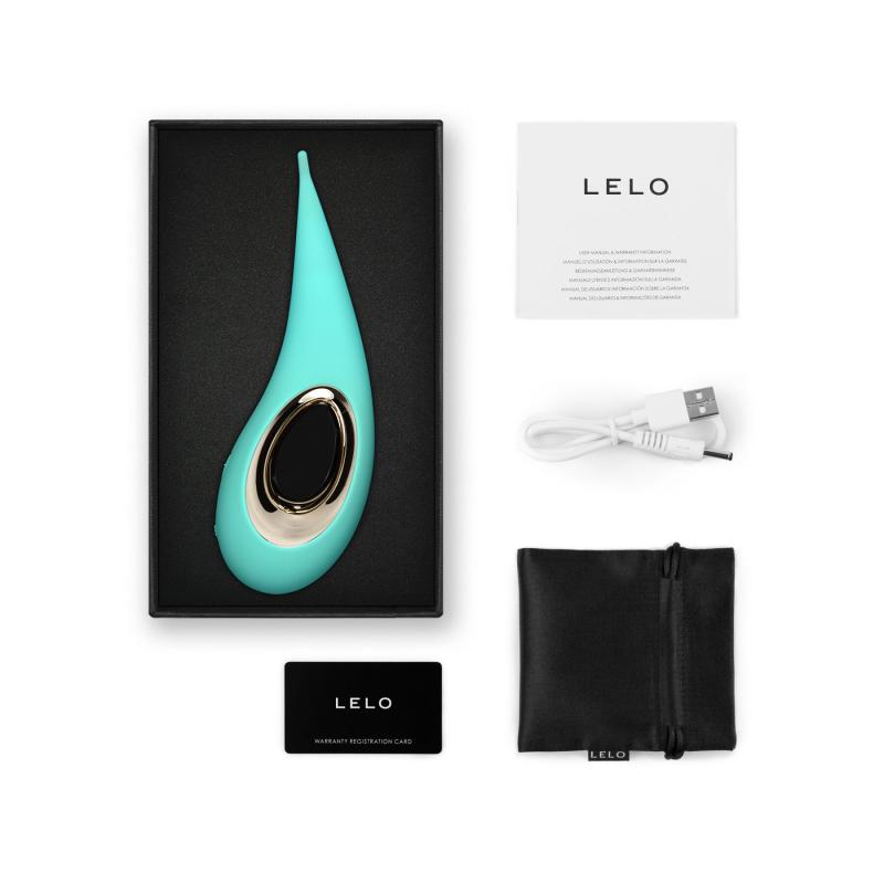 SO8085 Кліторальний вібратор LELO DOT Aqua, точкова стимуляція, технологія Infinite Loop