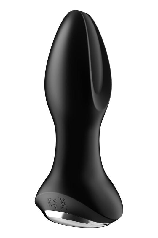 SO6279 Анальная смарт вибропробка с жемчужным массажем Satisfyer Rotator Plug 2+ Black