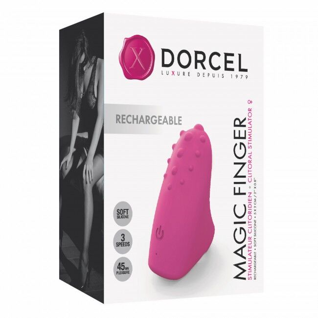 SO5071 Вибратор на палец Dorcel MAGIC FINGER Rose перезаряжаемый, 3 режима работы